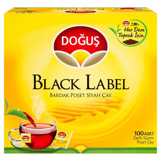 Doğuş Black Label Bardak Poşet Siyah Çay 100'lü resimleri