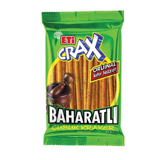 Eti Crax Baharatlı Çubuk Kraker 50 gr 20'li resimleri