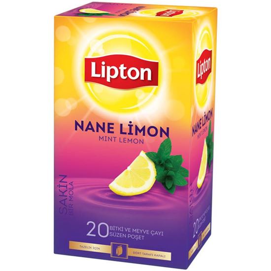 Lipton Bitki Çayı Nane Limon 20'li Paket resimleri