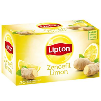 Lipton Bitki Çayı Zencefil Limon 20'li Paket Resmi