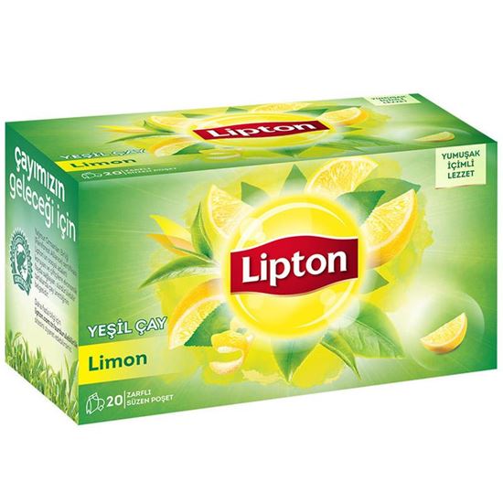Lipton Yeşil Çay Limonlu 20'li Paket resimleri