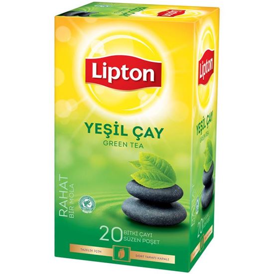 Lipton Yeşil Çay Sade 20'li Paket resimleri
