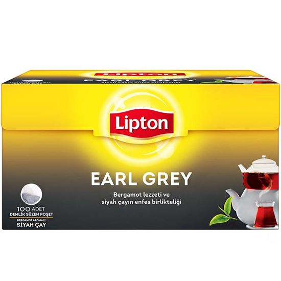 Lipton Earl Grey Demlik Poşet Siyah Çay 100'lü resimleri