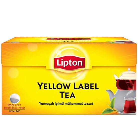 Lipton Yellow Label Demlik Poşet Siyah Çay 100'lü resimleri