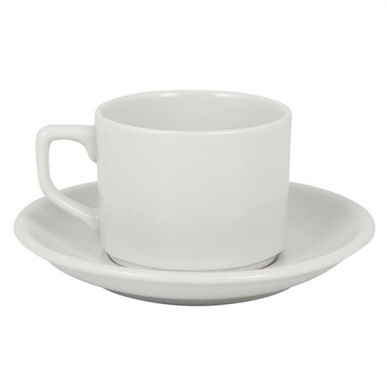 Porselen Çay ve Kahve Fincan Takımı Düz 6'lı resimleri