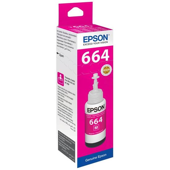 Epson T6643 Magenta Ink Bottle 70 ml resimleri