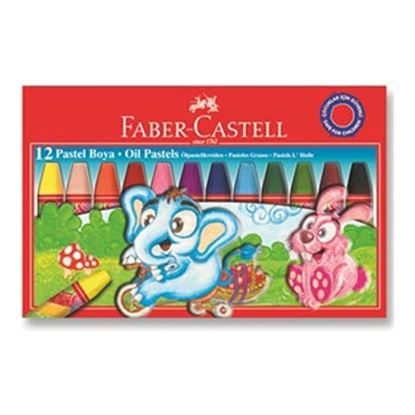 Faber Castell Karton Kutu Pastel Boya 12 Renk Resmi