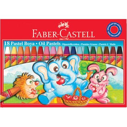 Faber Castell Karton Kutu Pastel Boya 18 Renk Resmi