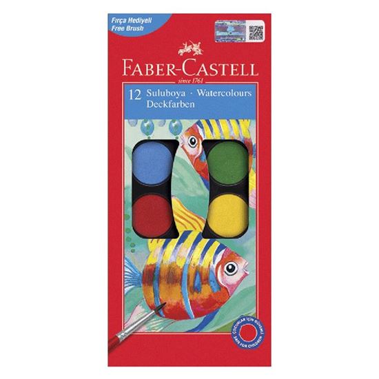 Faber Castell Suluboya 12 Renk Küçük Boy resimleri