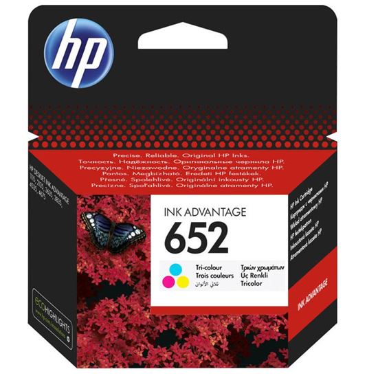 HP F6V24AE (652) Renkli Mürekkep Kartuş resimleri