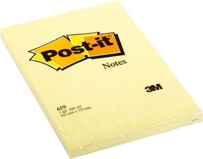 Post-it 659 Not Sarı 100 Yaprak 102X152 Resmi