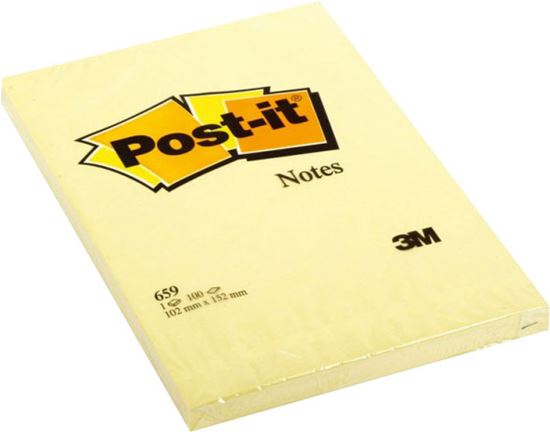 Post-it 659 Not Sarı 100 Yaprak 102X152 resimleri