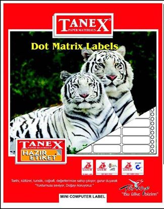 Tanex TN-0018 Sürekli Form Etiketi 35X77 mm Resmi