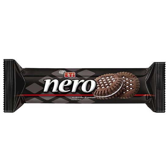 Eti Nero Kakaolu Kremalı Bisküvi 110 gr 18'li resimleri